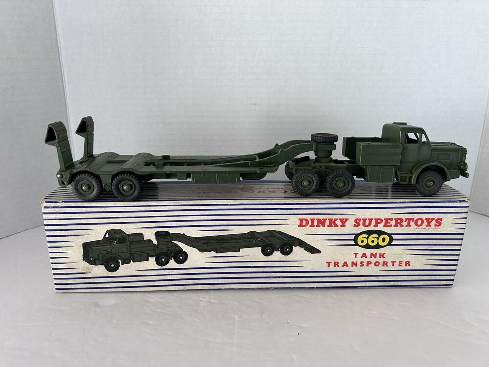 Dinky Supertoys 660 Tank Transporter EUC with Original box and packing.